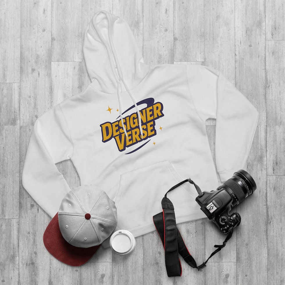 Thumbnail: DesignerVerse Unisex Pullover Hoodie - Cozy & Stylish Graphic Sweater