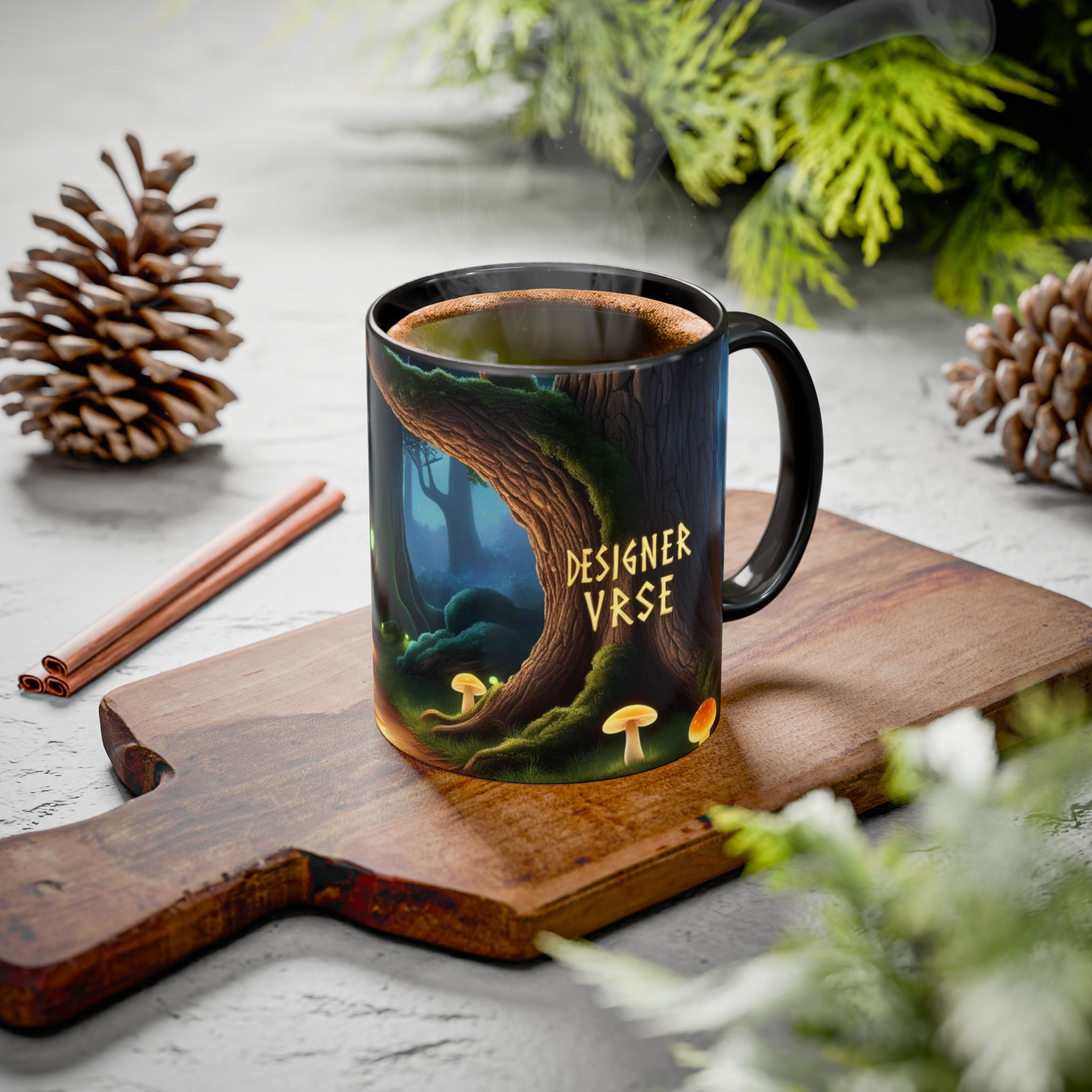Enchanted Forest Coffee Cup,Unique Gift for Nature Lovers,Coffee Lover's Delight