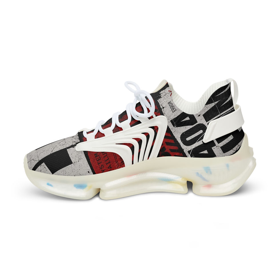 Thumbnail: Men's Mesh Sneakers — Urban Graffiti Athletic Shoes