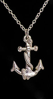 sterling silver anchor pendants