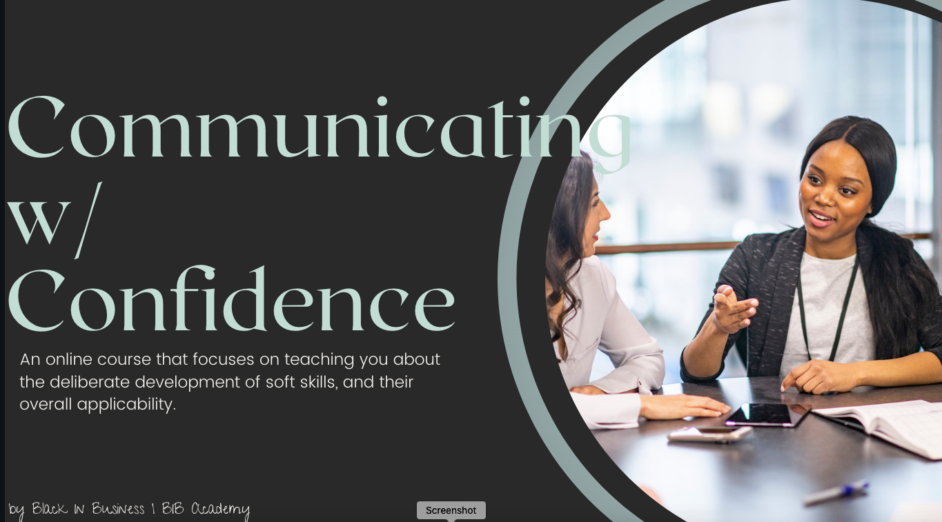 Communicating w/ Confidence