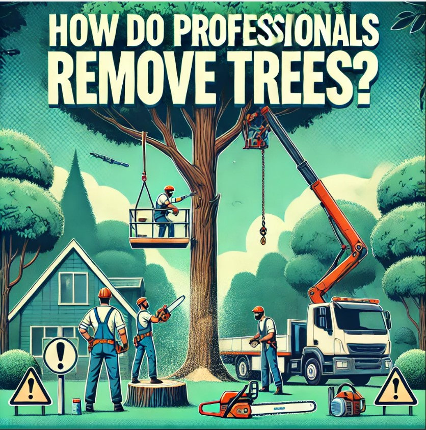 Remove Tree Drawing How Do Professionals Remove Trees? Safety & Methods