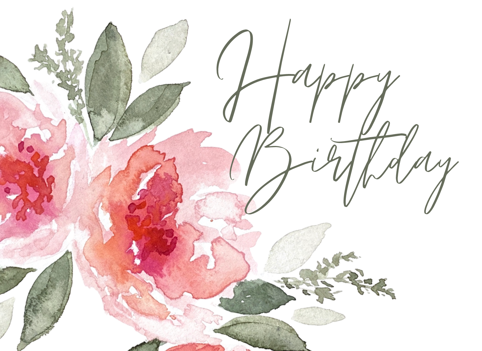 Individual Greeting Card 'HAPPY BIRTHDAY'