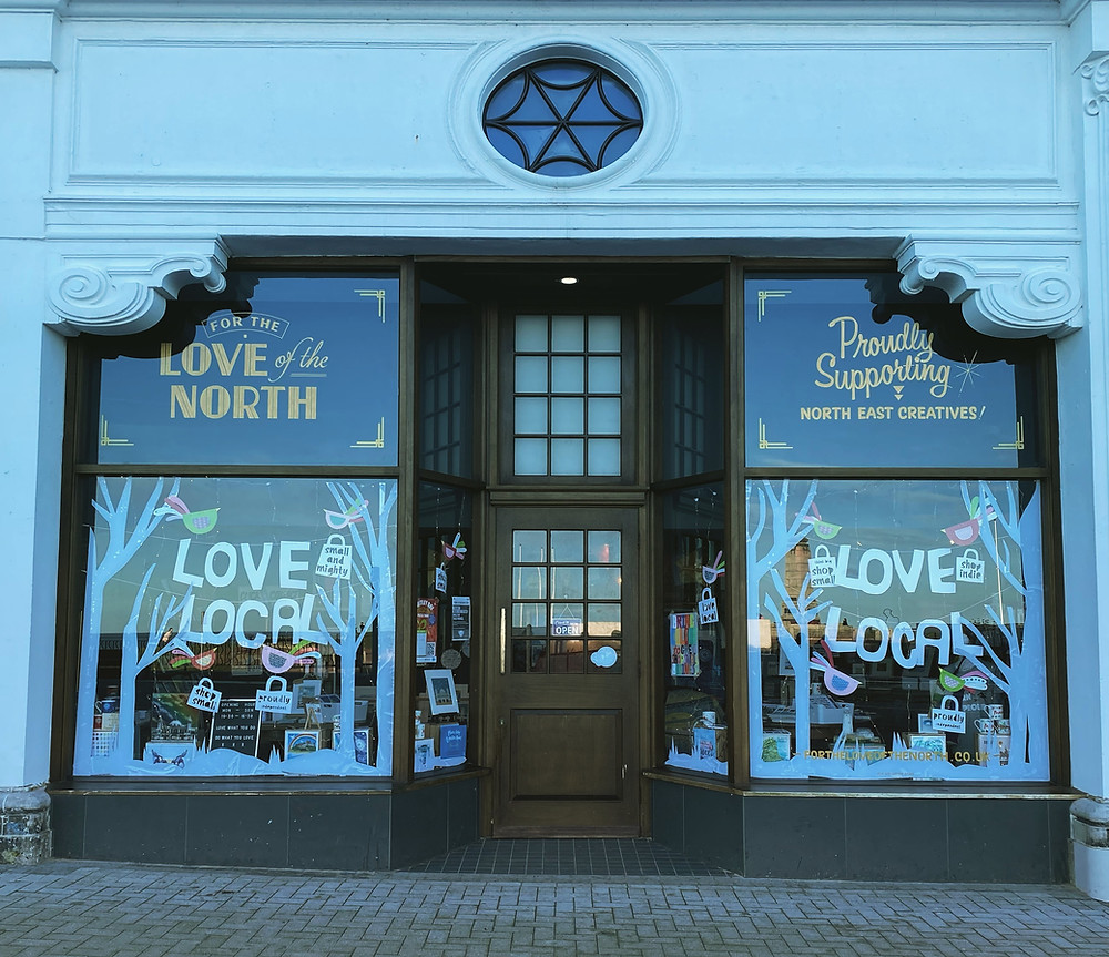 for the love of the north shop front whitley bay spanish city