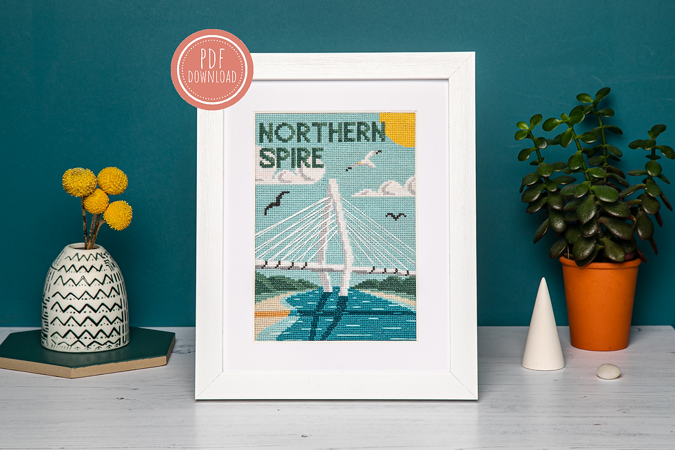 The Northern Spire Cross Stitch PDF Pattern