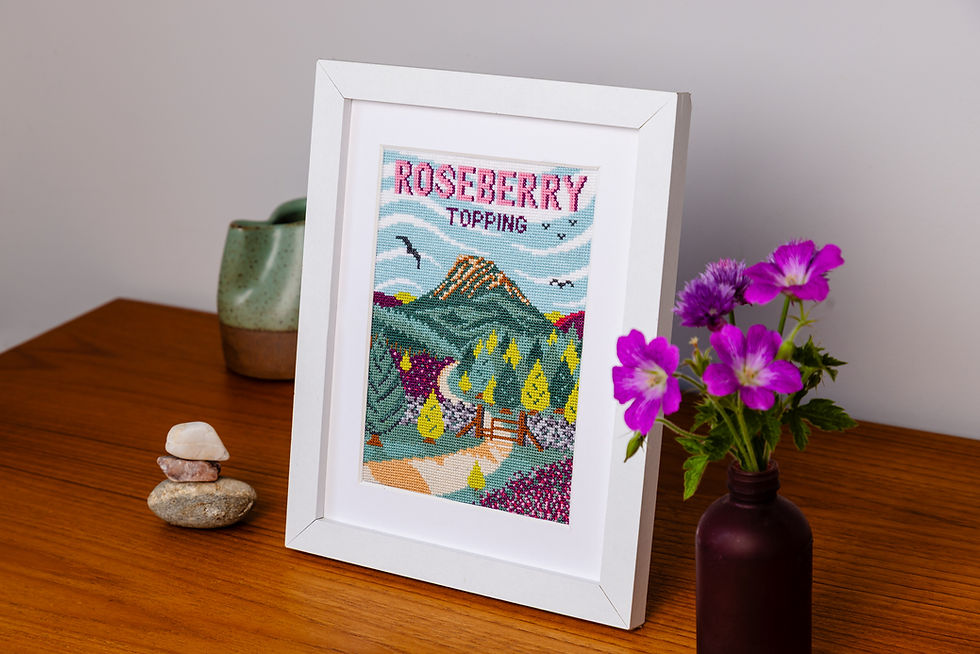 Thumbnail: Summer At Roseberry Topping Cross Stitch Kit
