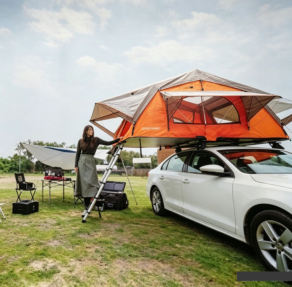 Rooftop Camping Tent, Portable Car-Mounted Shelter for Outdoor Travel and Camping