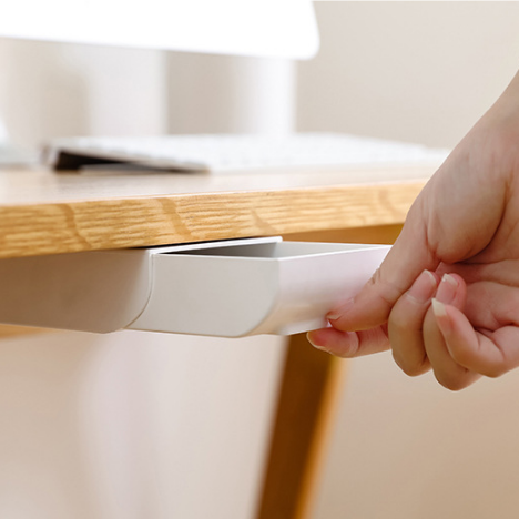 Self-Adhesive Under Desk Hidden Storage Drawer Organizer