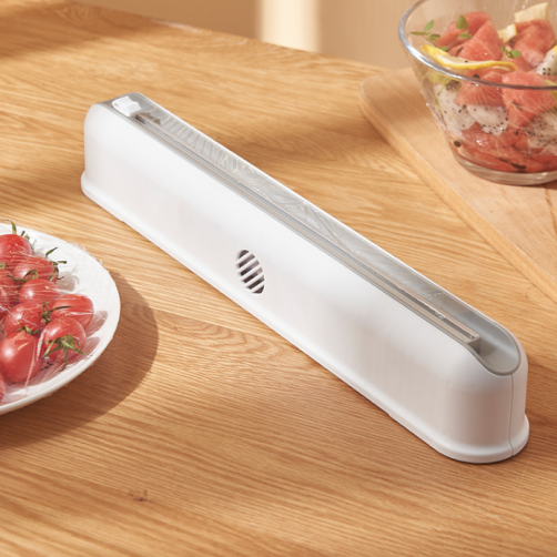 Kitchen Plastic Wrap Dispenser With Cutter