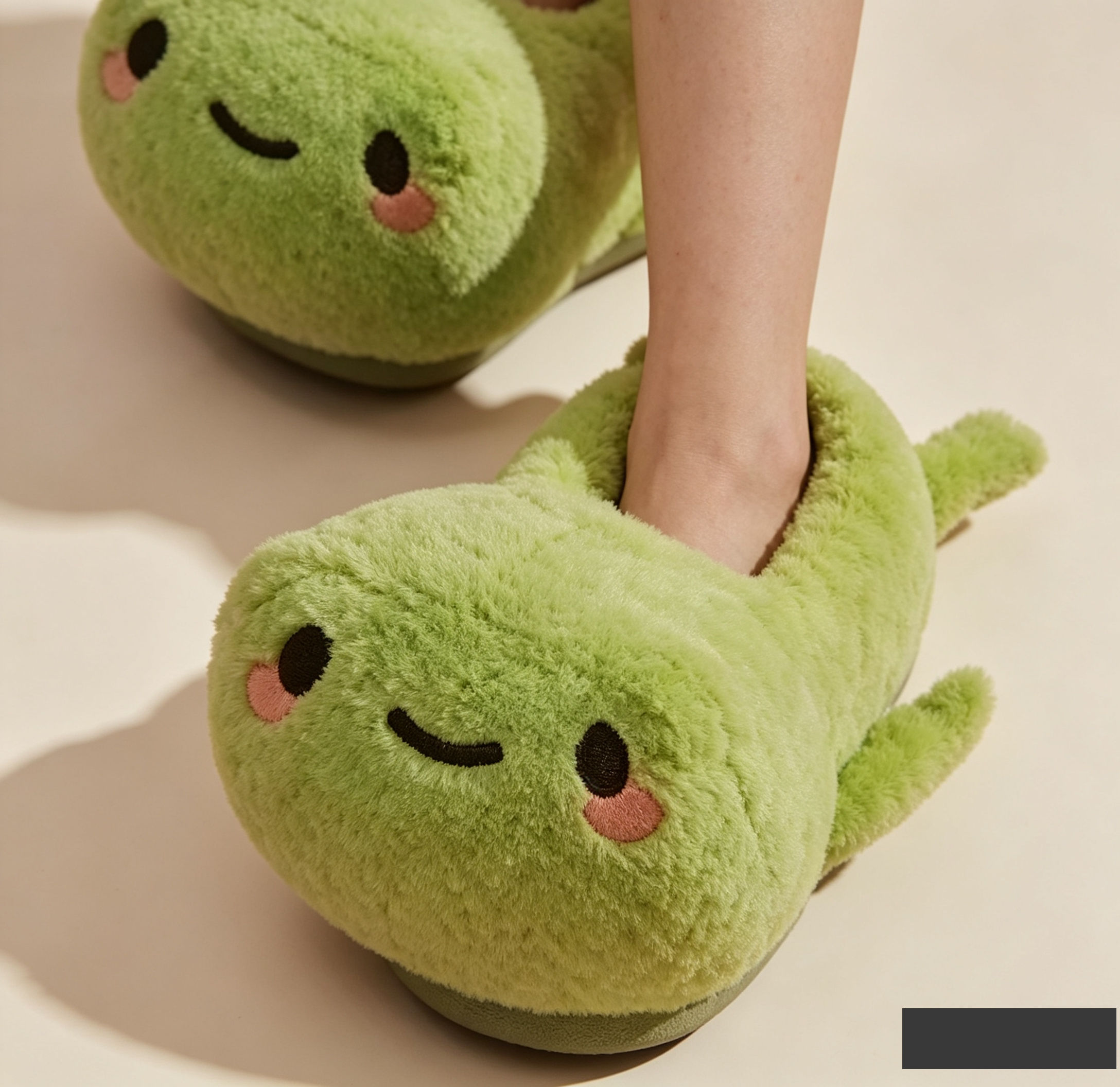 Cute Frog Heated Slippers – Cozy Plush Heating Slippers for Indoor Warmth