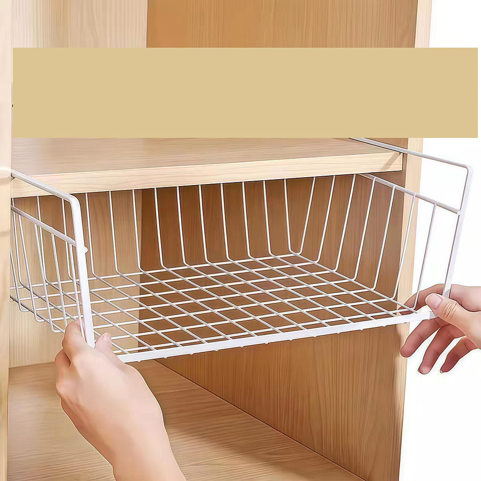 Under Shelf Basket Wire Storage Rack for Kitchen Pantry Closet