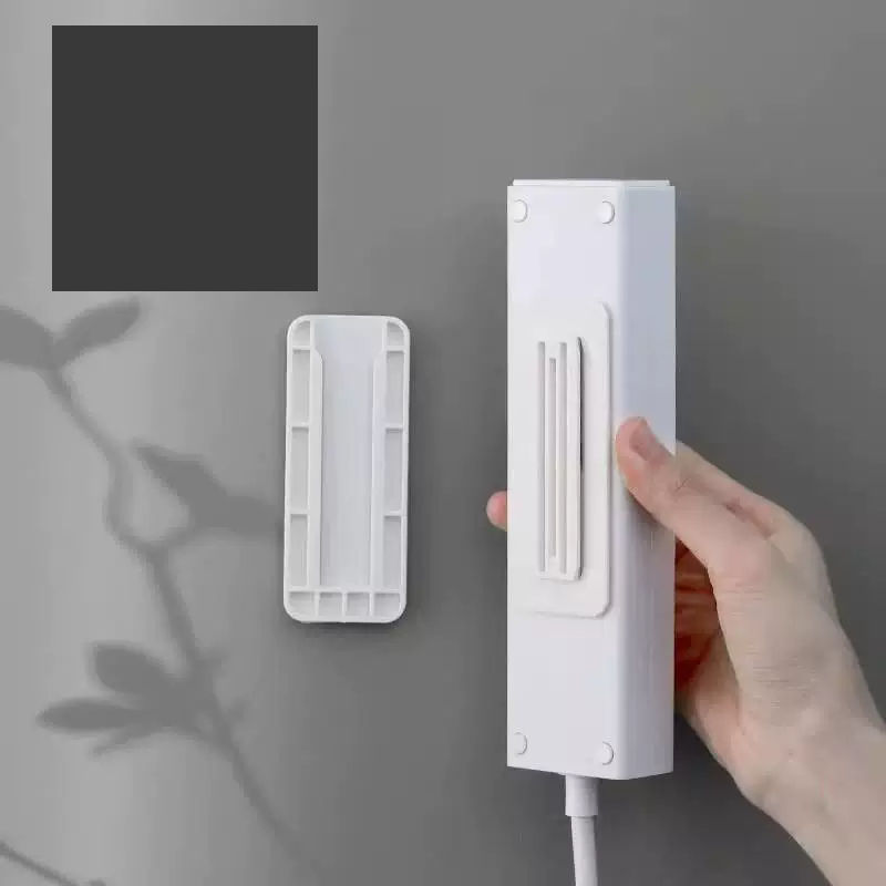 No‑Drill Self‑Adhesive Power Strip Wall Mount Holder