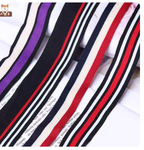 Striped Polyester Webbing Trim For Garment DIY Decoration