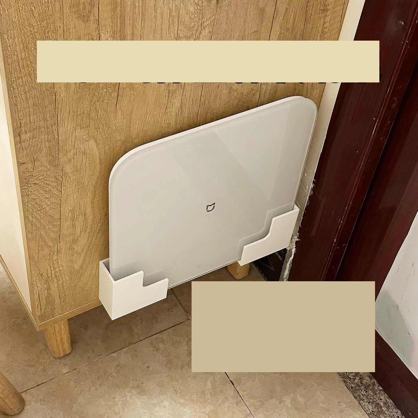 Wall‑Mounted Body Scale Storage Rack Space‑Saving Scale Wall Holder
