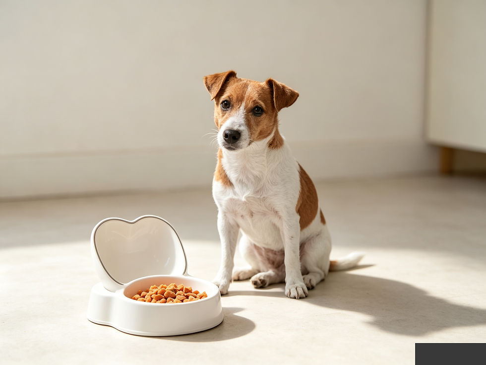 Heart-Shaped Pet Food Bowl, Dog Care Feeding Dish