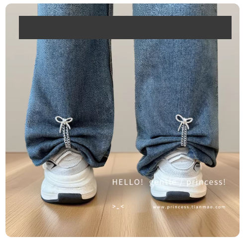 Decorative Pant Hem Cinch Clips No‑Sew Jeans Bottom Gathering Accessory