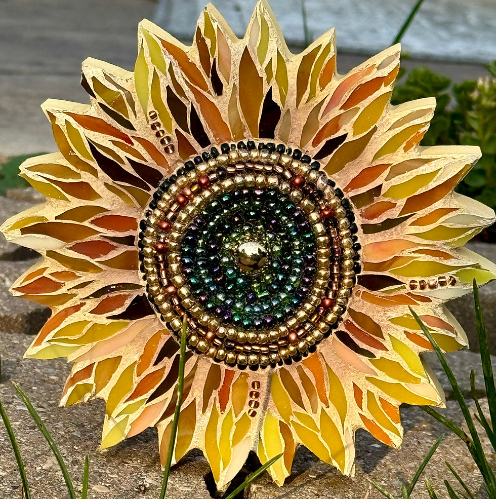 Sunflower Mosaic with Artist Tonya Schade