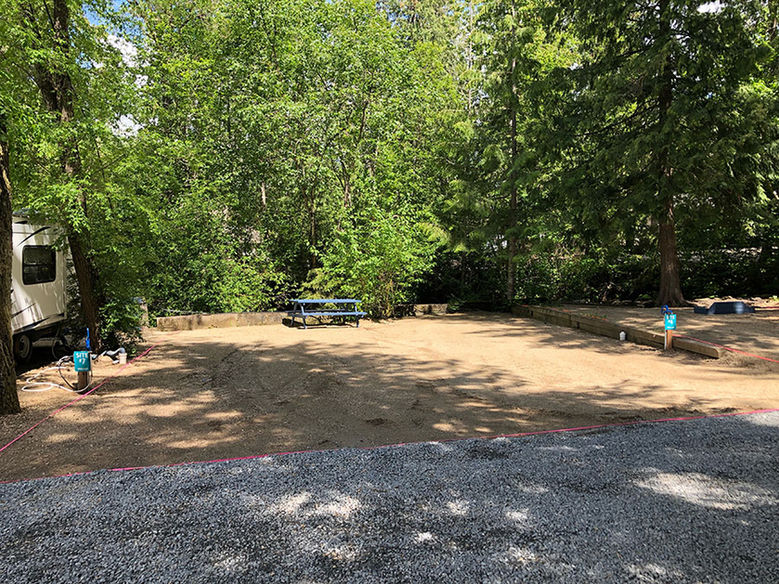 RV campsite with full hookups