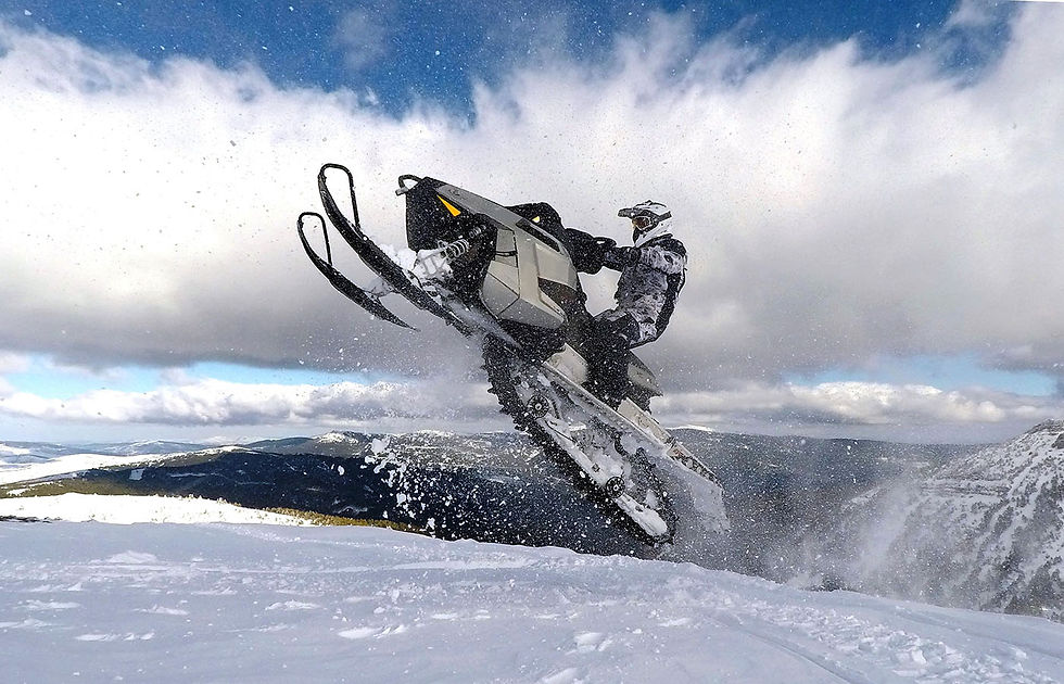 snowmobile trail near Sicamous
