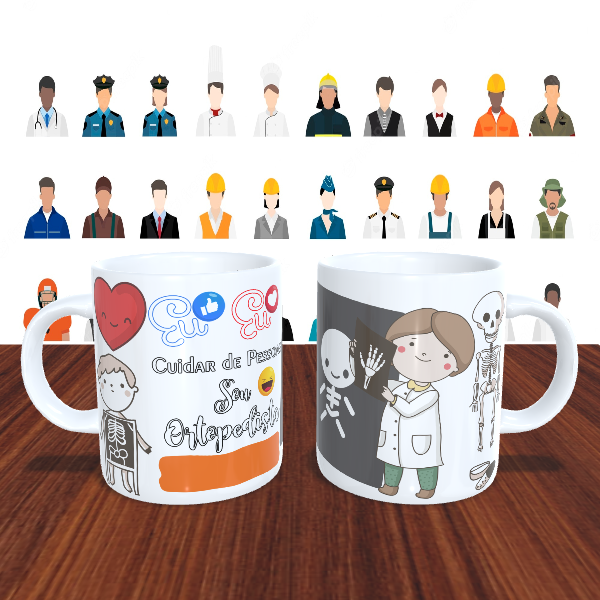 Caneca Personalizada Profissão Sou Ortopedista Masculino