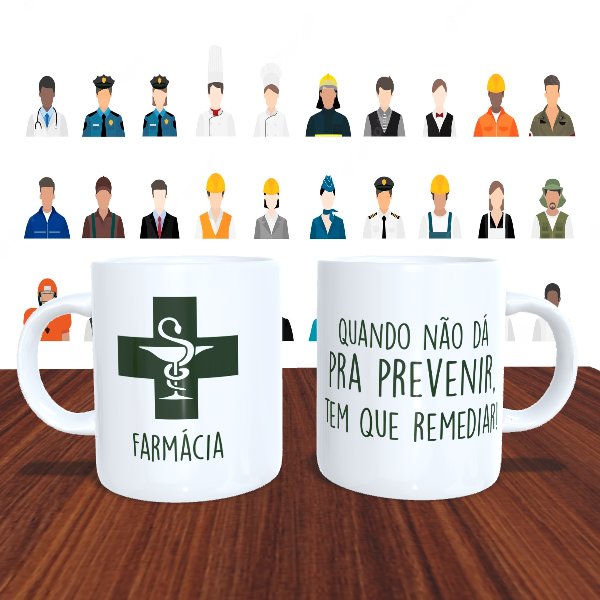 Caneca Personalizada Profissão Farmácia n° 1