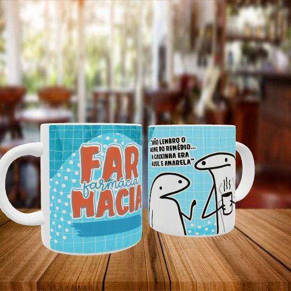 Caneca Personalizada Flork Profissão Farmácia