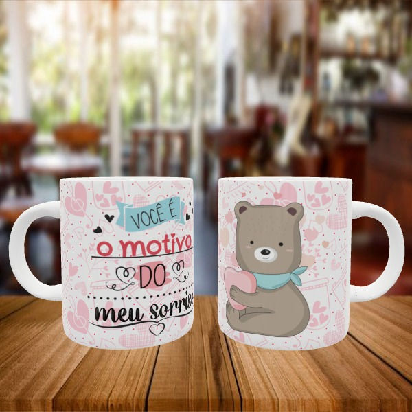 Caneca Personalizada Namorados Você é o Motivo do Meu Sorriso