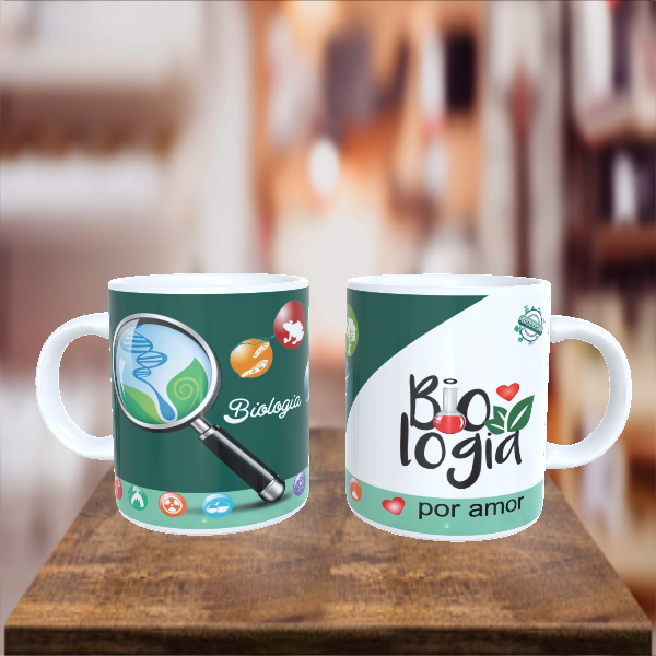 Caneca Personalizada Profissão Biologia por Amor