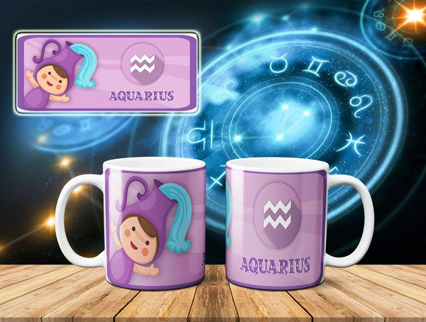 Caneca Personalizada Signo Baby Aquário