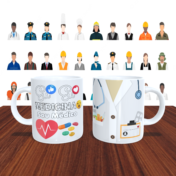 Caneca Personalizada Profissão Sou Médico n° 2