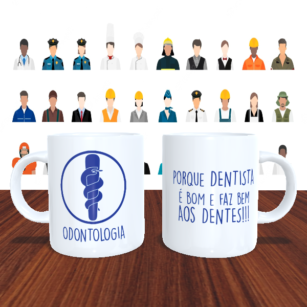 Caneca Personalizada Profissão Odontologia n° 2
