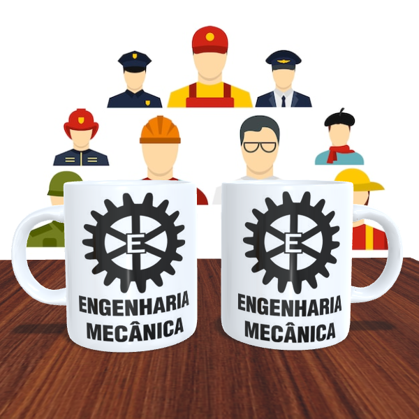 Caneca Personalizada Profissão Engenharia Mecânica n° 1