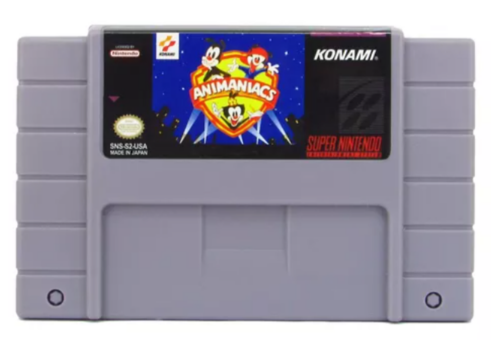 Jogo Retro Video Game Super Nintendo Animaniacs