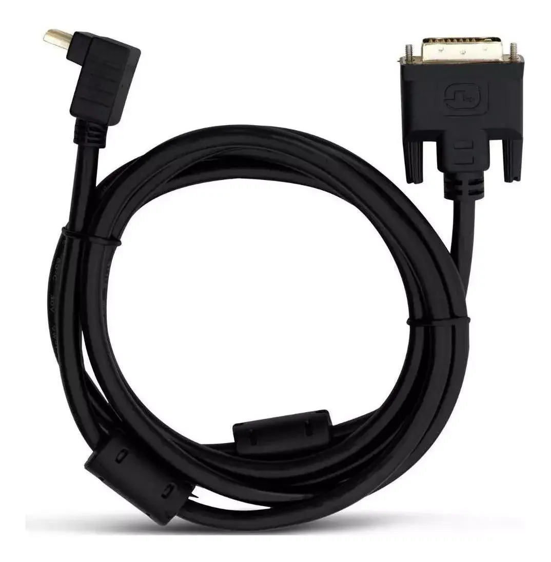 Cabo Adaptador Hdmi X Dvi Vídeo Full Hd Projetor Preto 1,8m