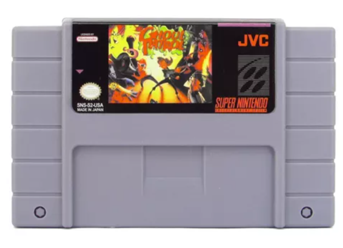 Jogo Retro Video Game Super Nintendo Ghoul Patrol