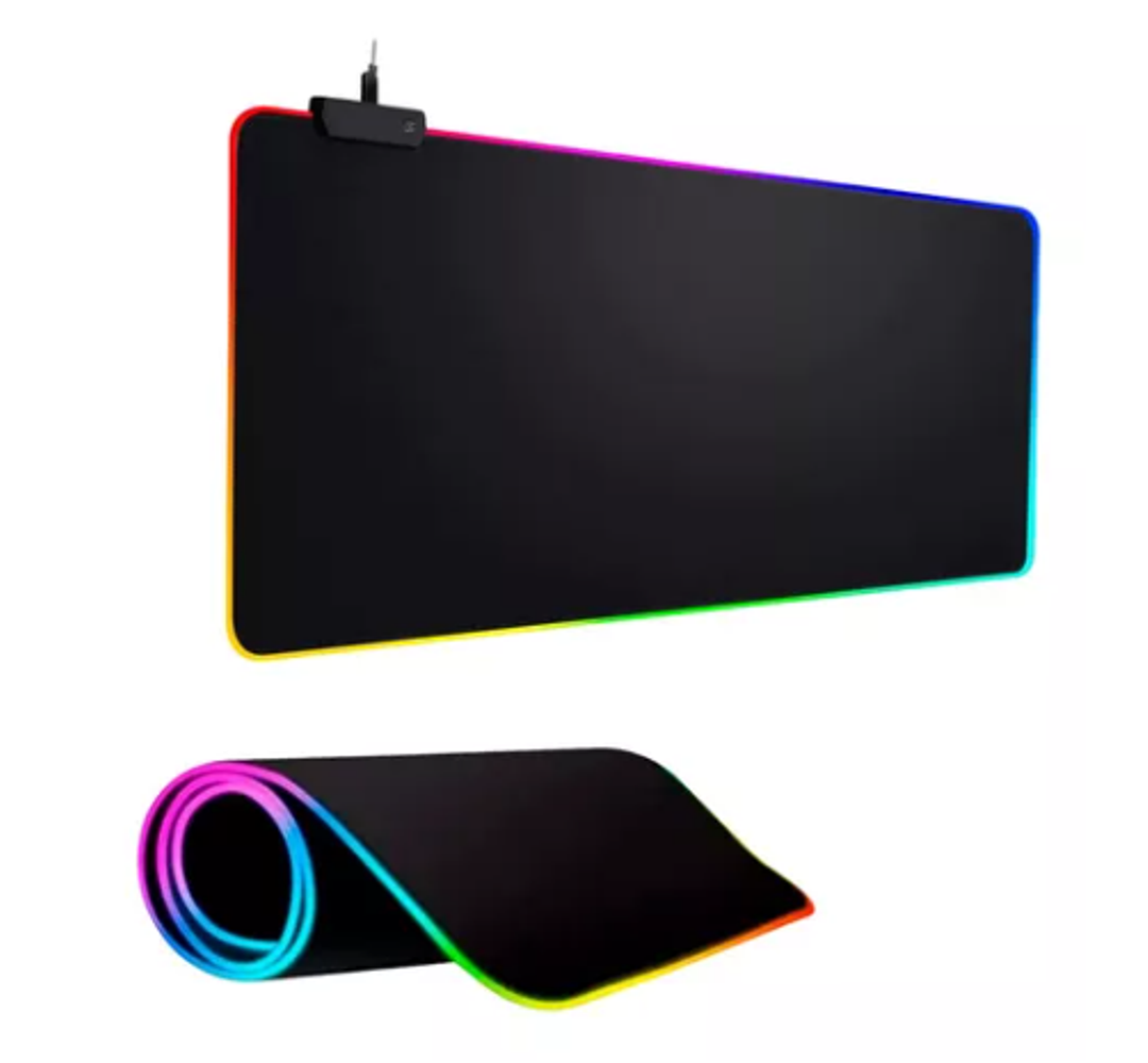 Mouse Pad Gamer Usb 80x30cm Led Efeitos Rgb