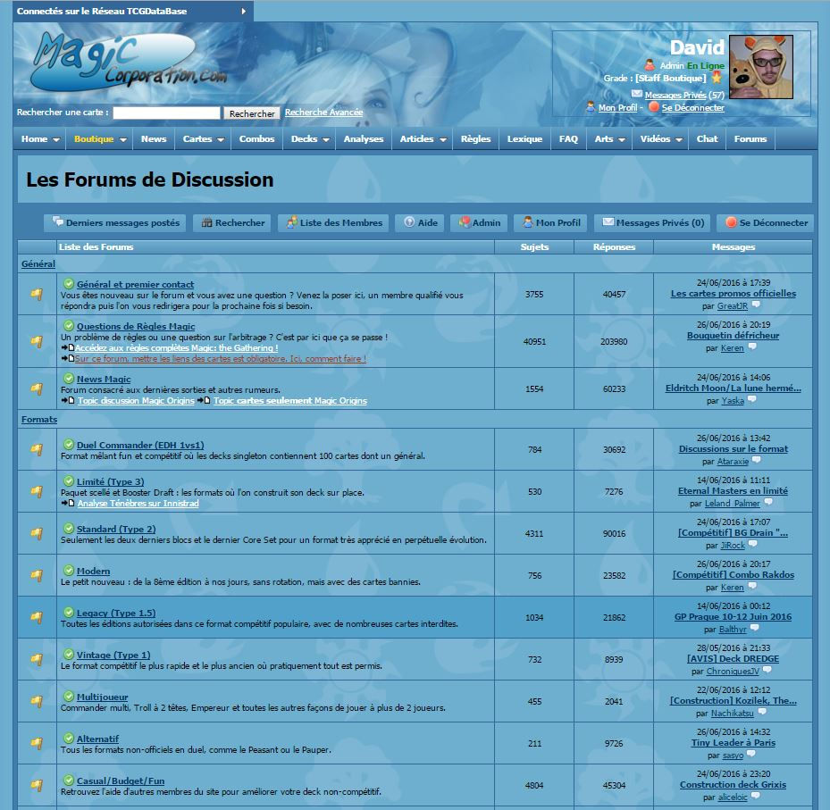 Réalisation Site MagicCorporation