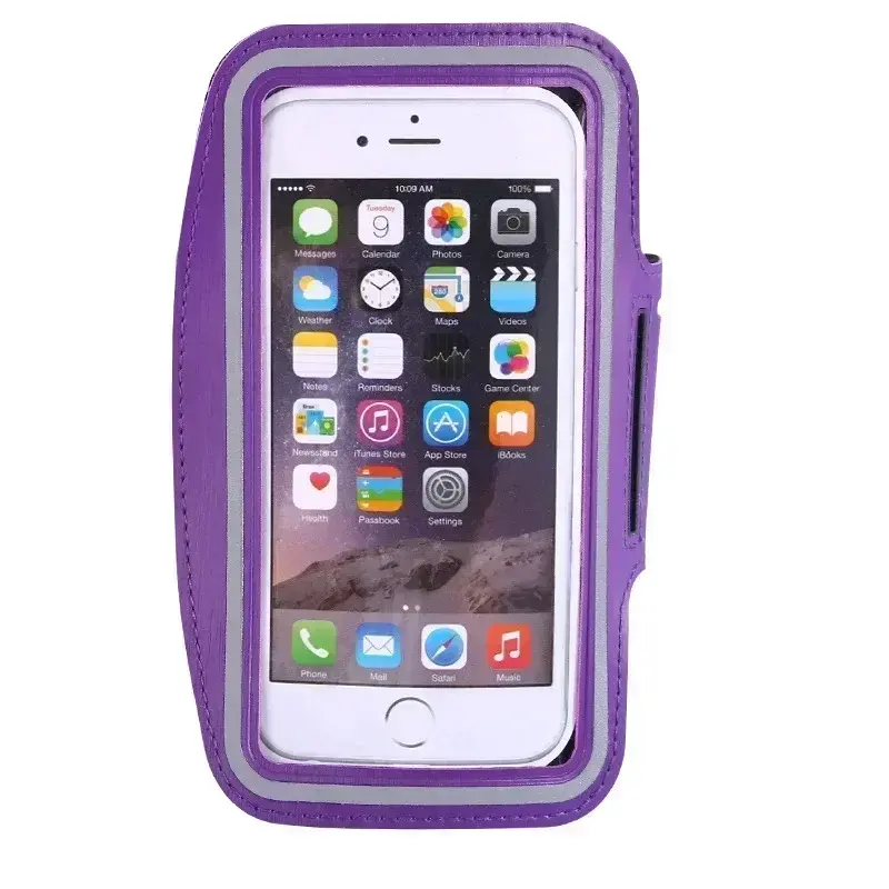 Thumbnail: Sports Running Phone Armband Touch Screen Breathable With Key Pocket For iPhone 