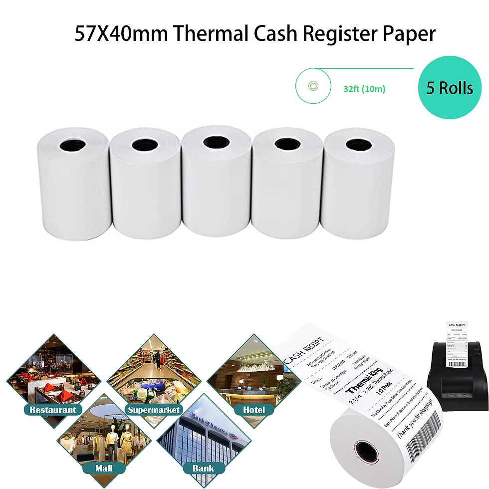 Thumbnail: 50x80mm Thermal Receipt Paper Rolls Thermal Paper POS Cash Register Paper For Sa