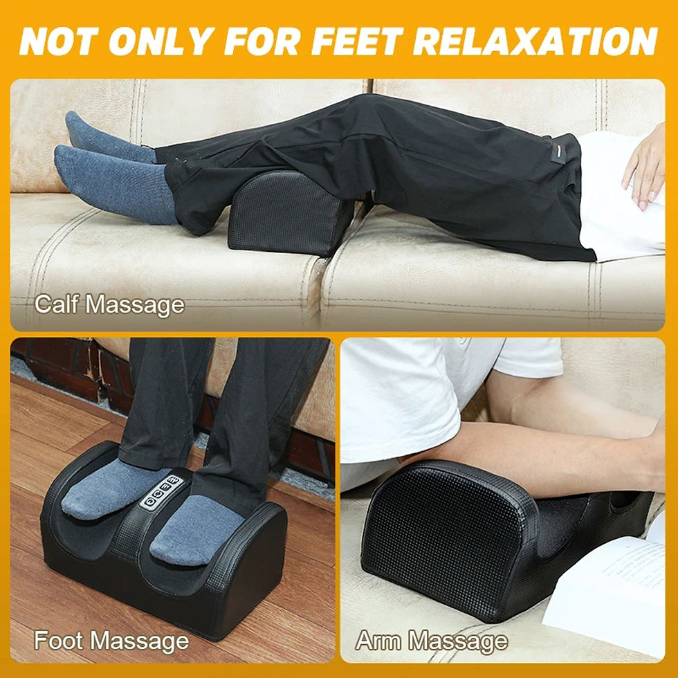 Thumbnail: Electric Foot Massager Shiatsu Kneading Deep Tissue Relax Heated Roller Calf Pai