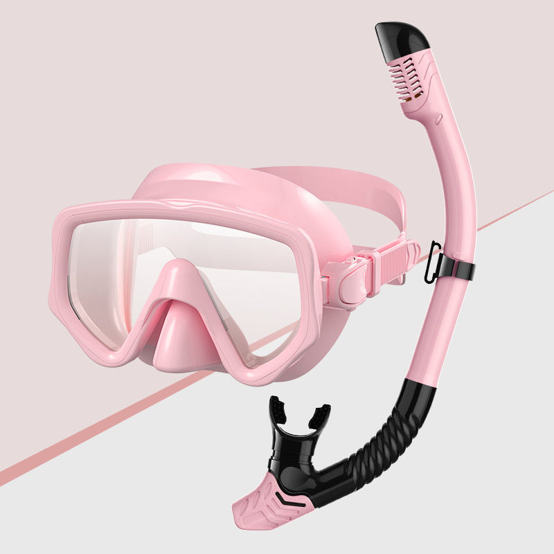 Thumbnail: Freediving Swimming Professional equipment Glasses Set with Snorkel Full Dry Sno