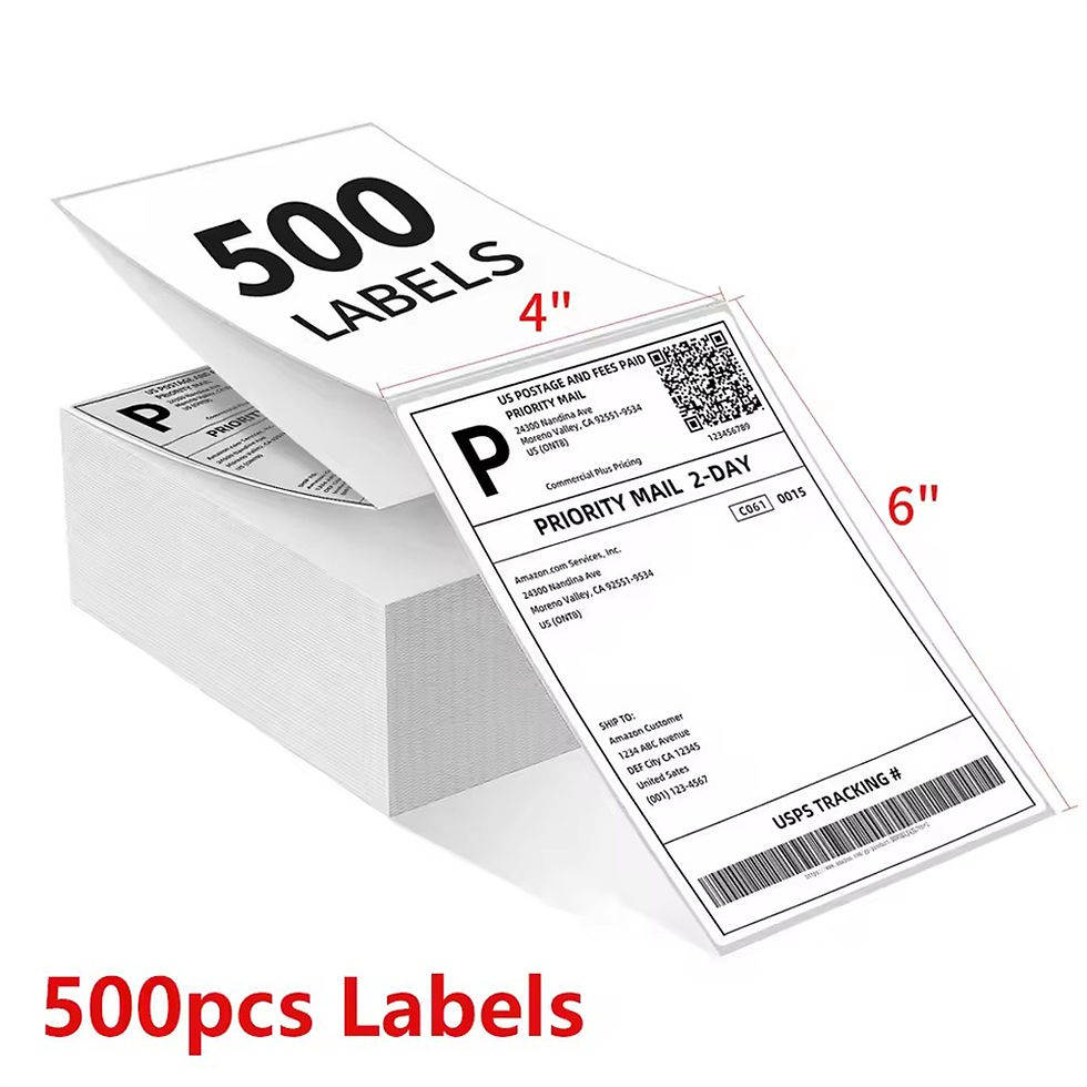 Thumbnail: 4x6Inch Shipping Labels For Thermal Shipping Label Printer 100/500PCS 100x150mm 