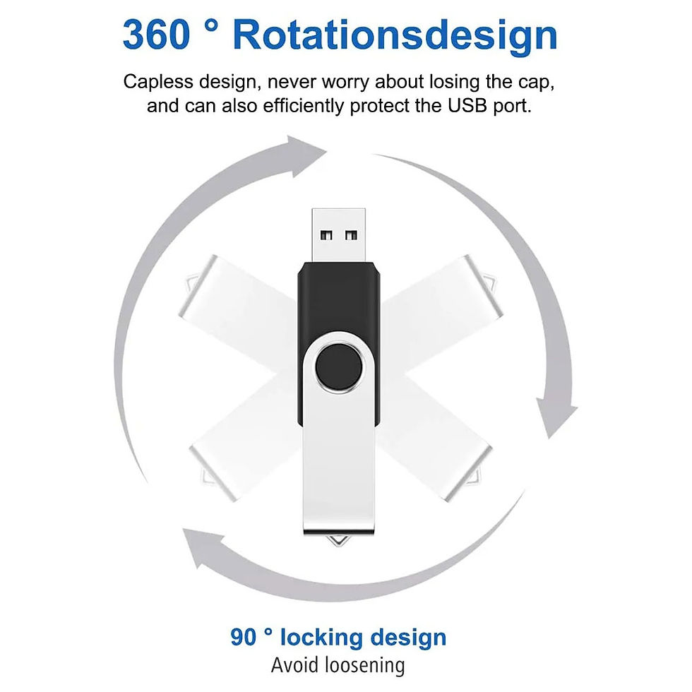 Thumbnail: USB Flash Drive 128GB 64GB 32GB 16GB 8GB 4GB Swivel Design Pen Drive Pendrives C