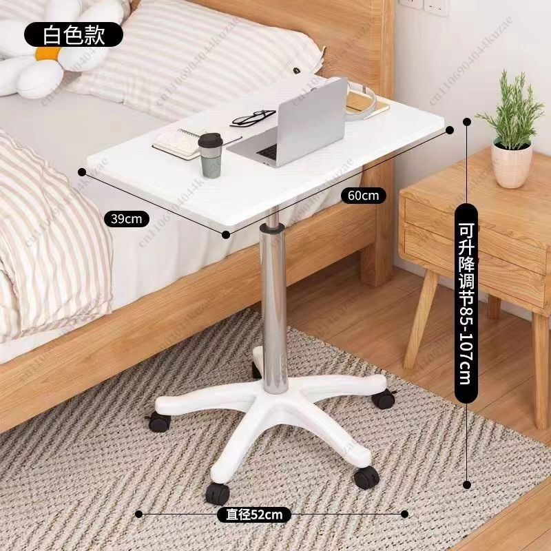 Thumbnail: Mobile Height Adjustable Desk with Wheels, Overbed & Standing Laptop Workstation