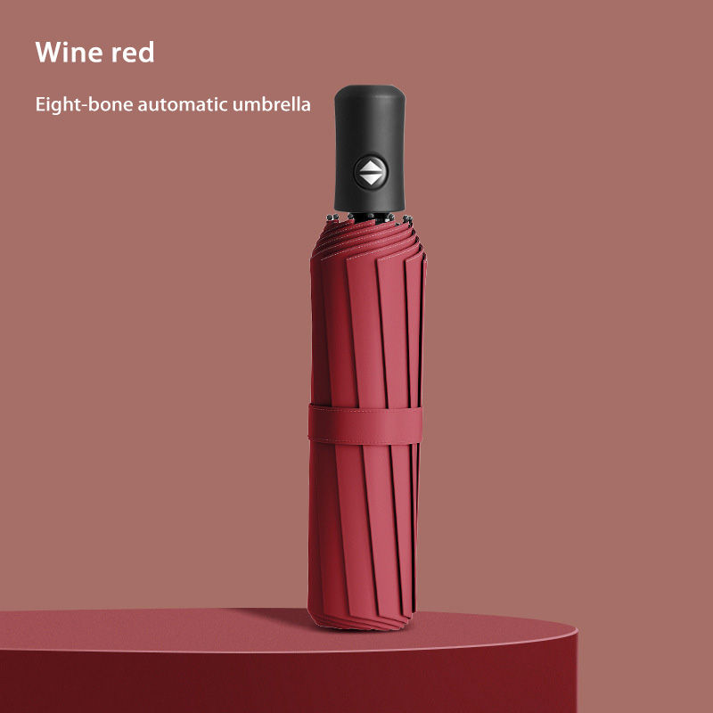 Thumbnail: Umbrella Fully Automatic Thickened Folding Umbrella Reinforced Sun and Rainproof