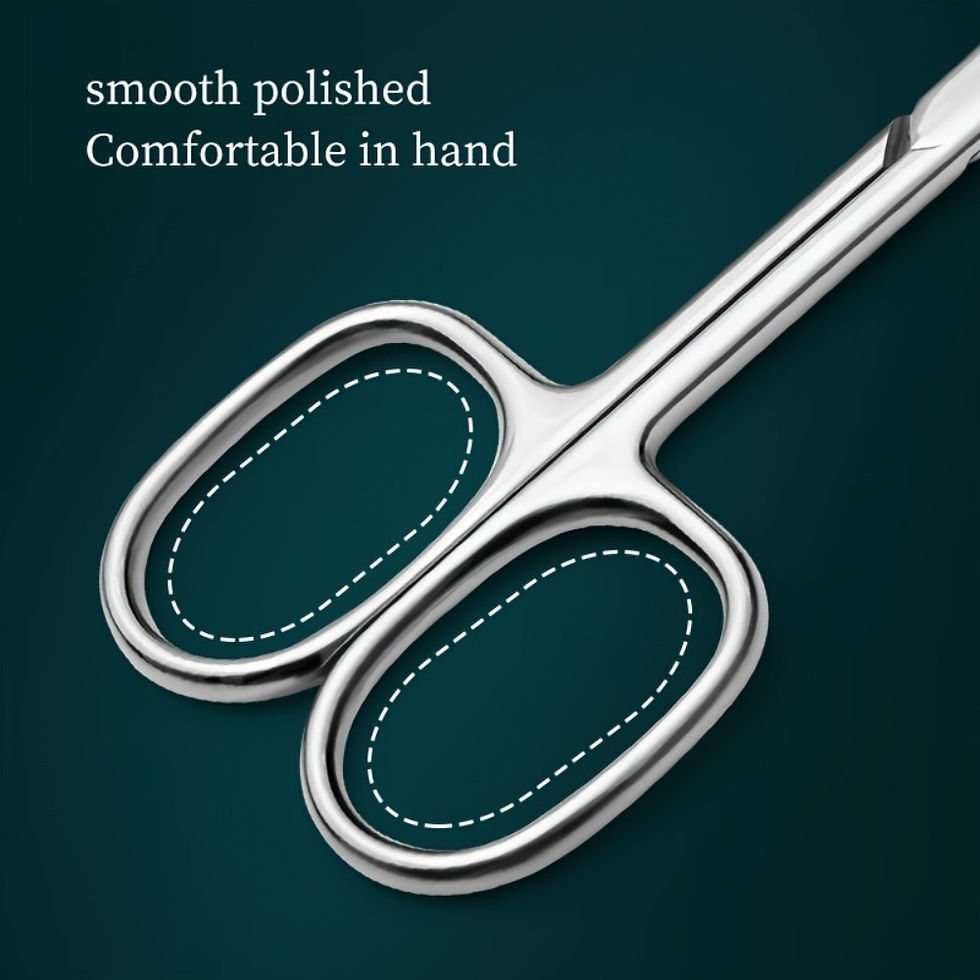 Thumbnail: Nail Salon Cuticle Scissors Stainless Steel Sharp Point Scissors Durable Dead Sk