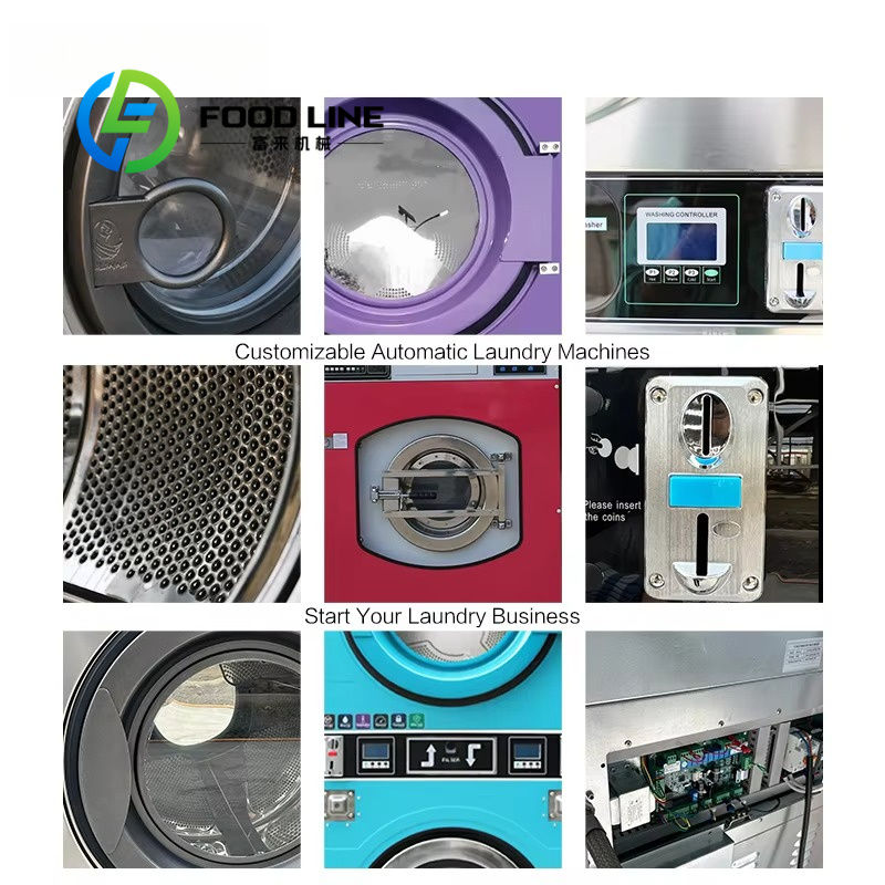 Thumbnail: Washing Machine Commercial Self-Service Laundry Machines Coin Stackable Washer A