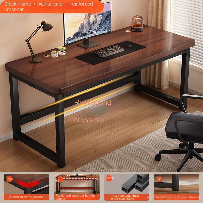 Thumbnail: Solid Wood Computer Desk, Study Desk, Writing Desk, Long Table, Simple Bedroom G