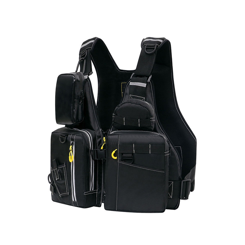 Thumbnail: multi-functional life jacket vest for outdoor fishing, a must-have for safety. M