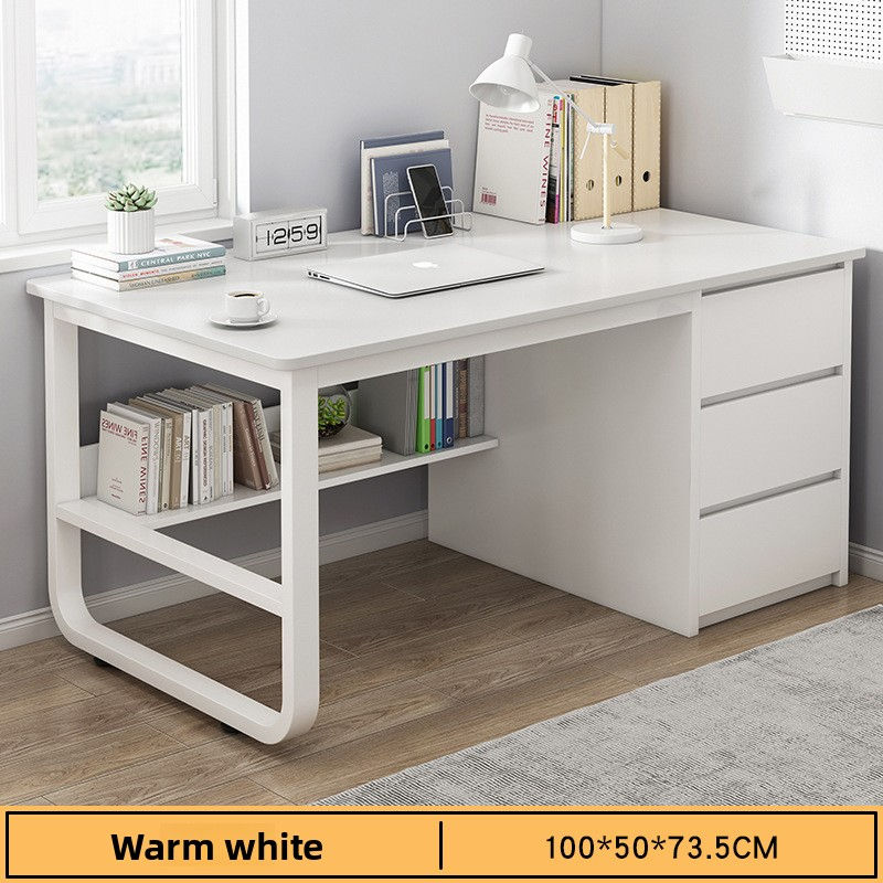 Thumbnail: New model Desk Desktop Computer Desk Simple Home Desk Student Bedroom Bookshelf 